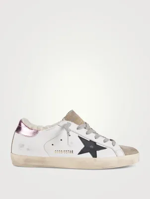 Super-Star Leather Sneakers With Shearling Lining
