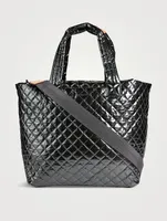 Large Metro Deluxe Metallic Tote Bag
