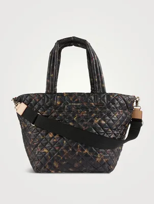 Medium Metro Deluxe Tote Bag In Tortoise Print