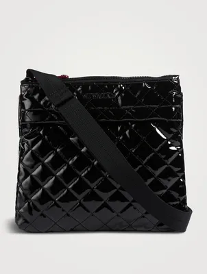 Metro Patent Flat Crossbody Bag