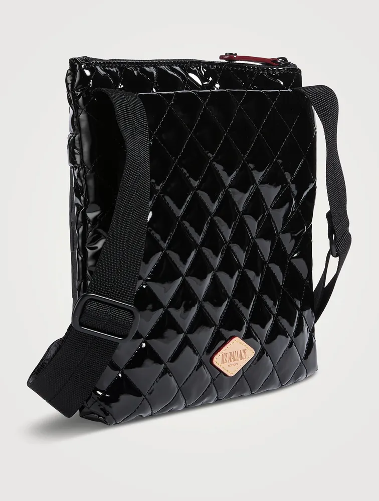 Metro Patent Flat Crossbody Bag