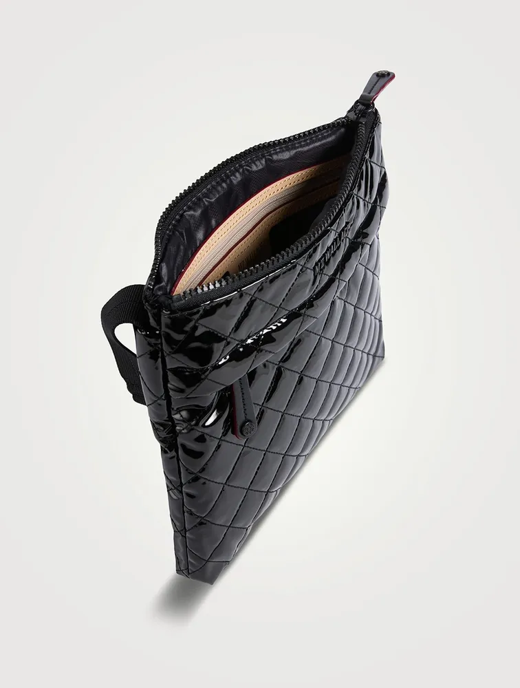 Metro Patent Flat Crossbody Bag