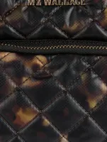 Crosby Drawstring Bucket Bag In Tortoise Print