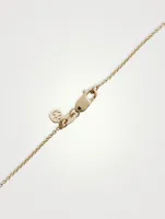 14K Gold Swan Pendant Necklace With Diamonds