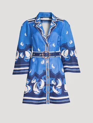High Tide Mini Shirt Dress