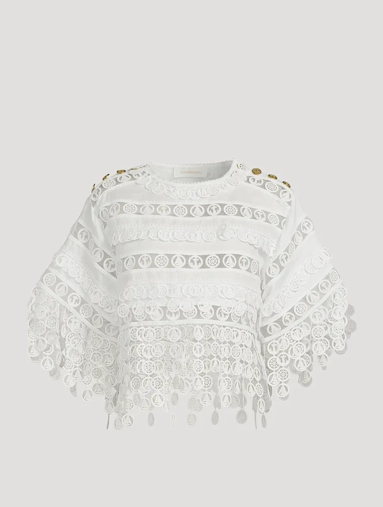 High Tide Nautical Crop Top