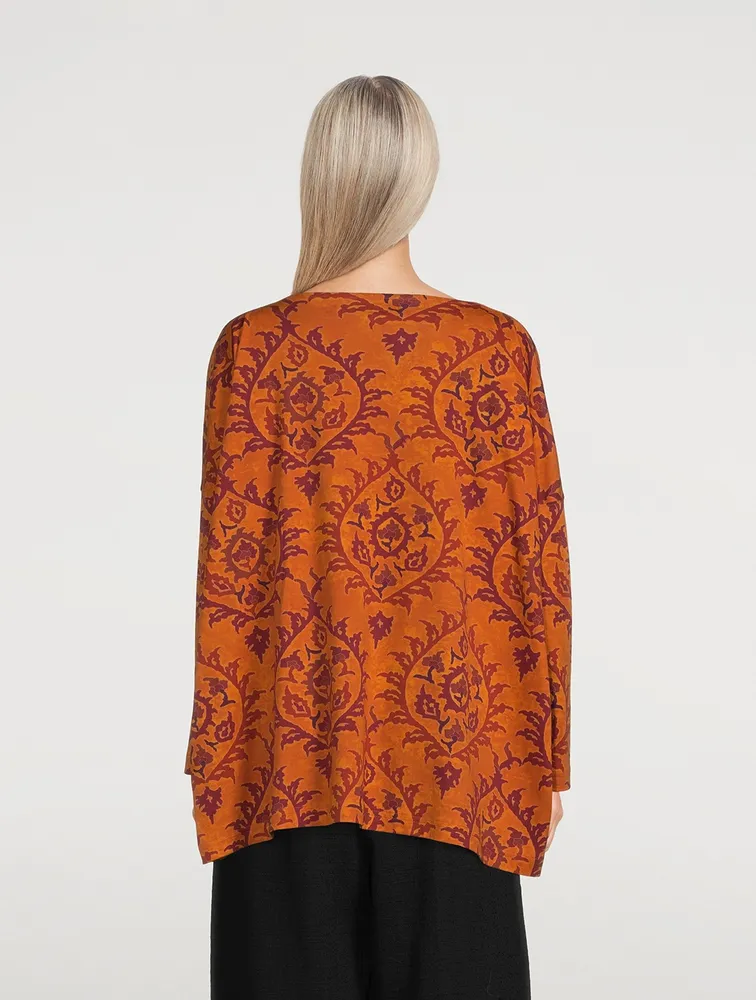 Long-Sleeve T-Shirt Ottoman Print