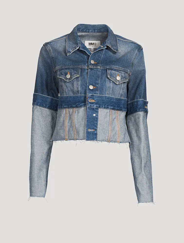 Cropped Deconstructed Denim jacket