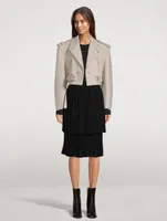 Pleated Midi Skirt