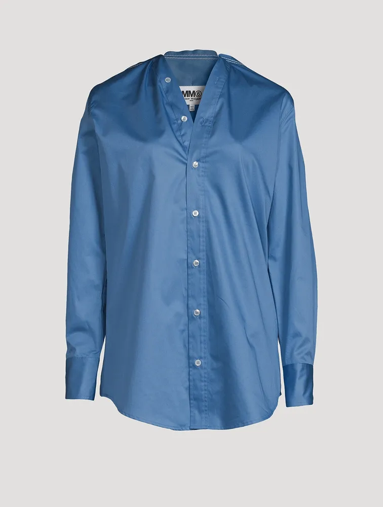 Collarless Shirt
