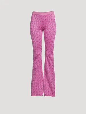 La Greca Jacquard Flared Pants