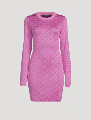 La Greca Jacquard Mini Dress