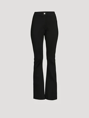 Flared Jersey Trousers