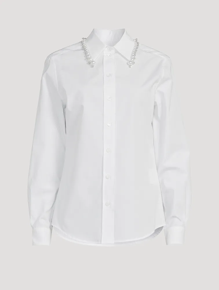 Embellished Poplin Shirt