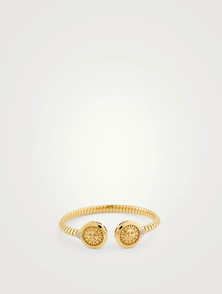Soleil Gold Double Bangle