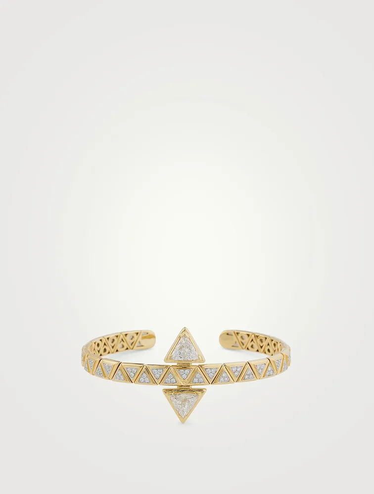 Triangoli Pavé Trilliant Bangle