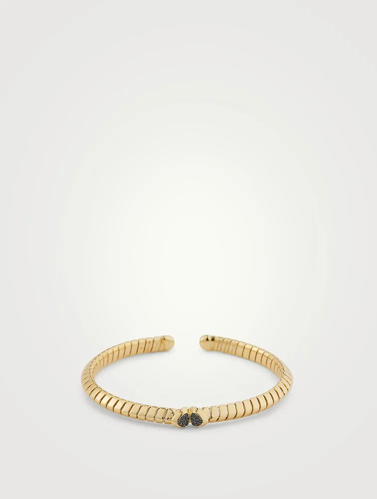 Trisolina Pavé Black Bangle
