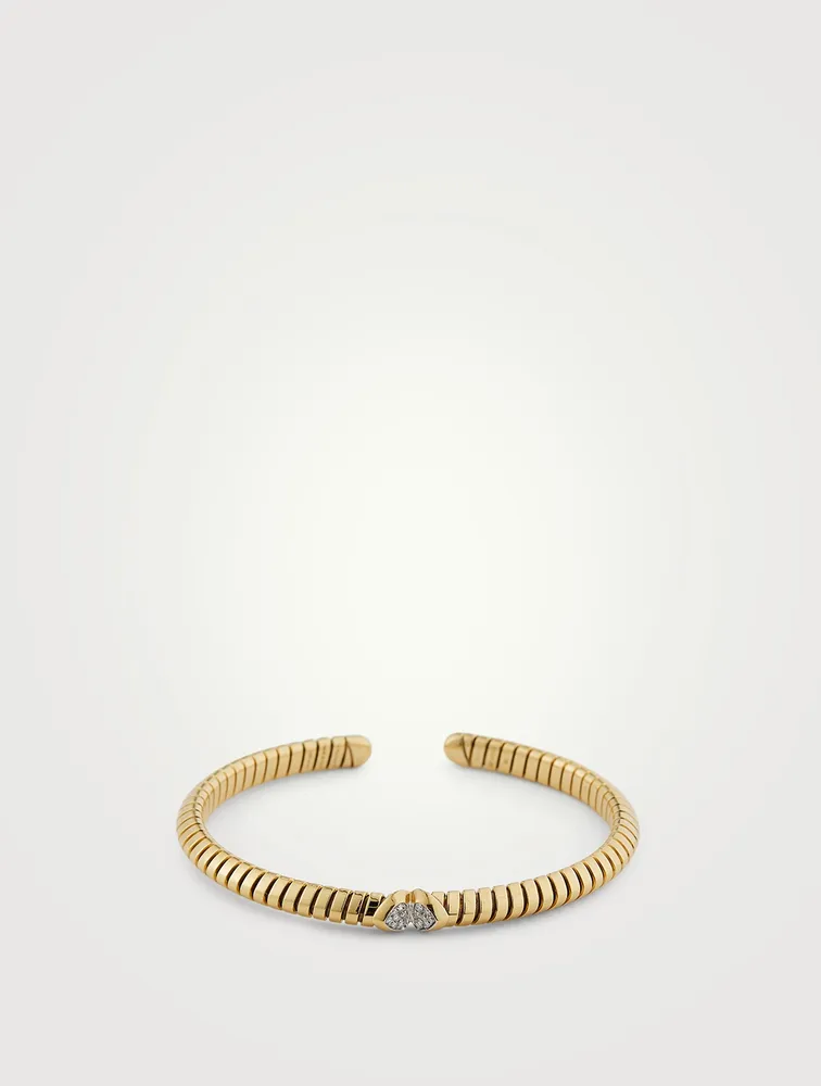 Trisolina Pavé Diamond Bangle