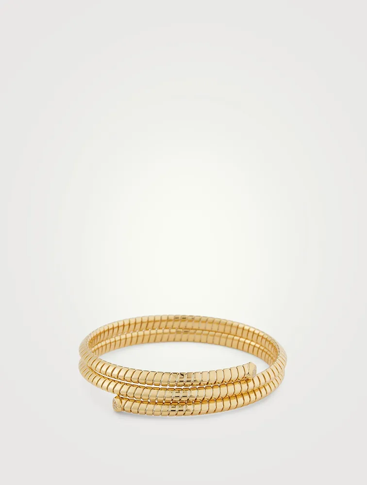 Trisolina Triple Pavé Diamond Bangle