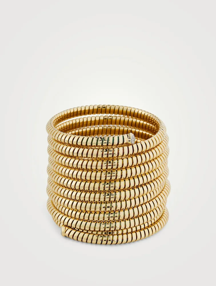 Trisolina 10 Row Pavé Diamond Bangle