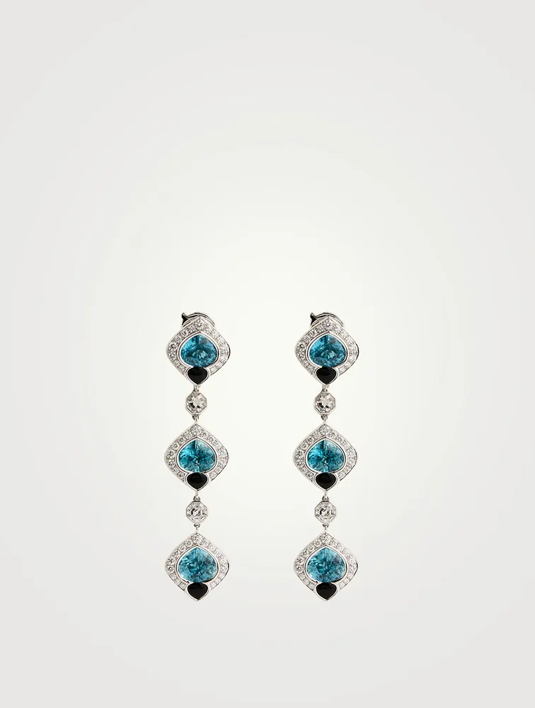 Umbra Blue Zircon Earrings