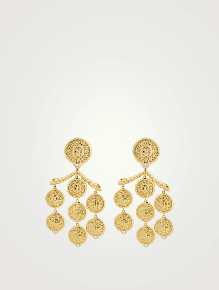 Soleil Gold Chandelier Earrings