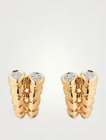Trisolina Double Pavé Earrings