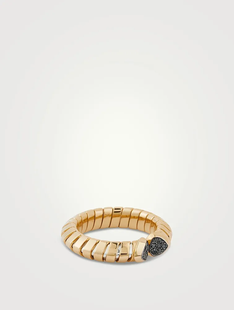 Trisolina Black Diamond Pavé Ring