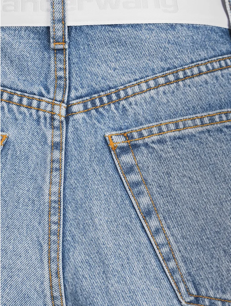 Bite Logo-Band Denim Shorts