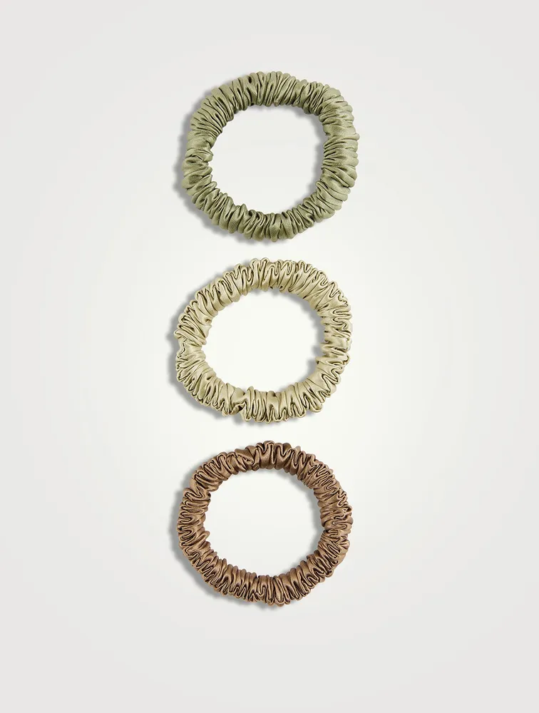 Pack Of Three Super Sport Silk Scrunchies