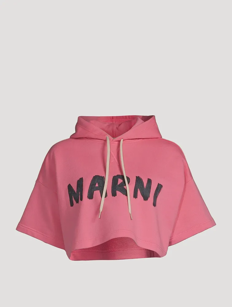 Cropped Logo Hoodie