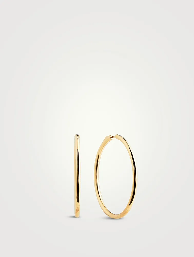 Large 18K Gold Hoop Earrings