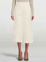 Cotton Wool Jacquard Trousers