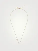 Love Letter 14K Gold Libra Pavé Zodiac Necklace With Diamonds