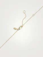 Love Letter 14K Gold Pisces Pavé Zodiac Necklace With Diamonds