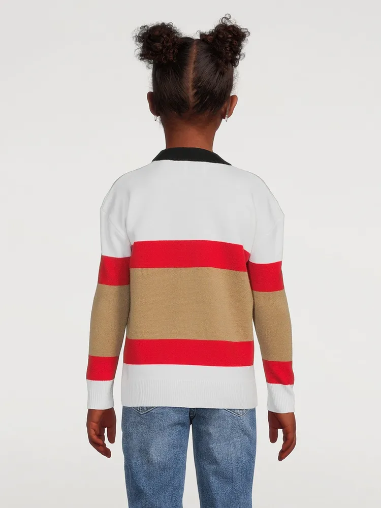 Icon Stripe Wool-Blend Cardigan