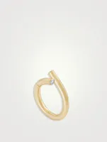 Oera 18K Gold Ring With Diamond