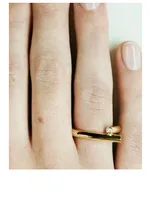 Oera 18K Gold Ring With Diamond