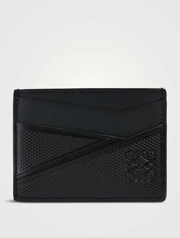Puzzle Diamond Leather Card Case