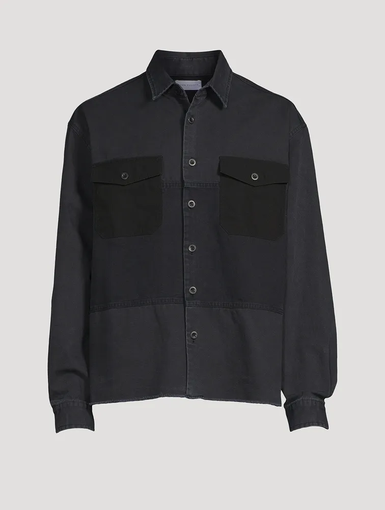Paneled Military Hemi Shirt