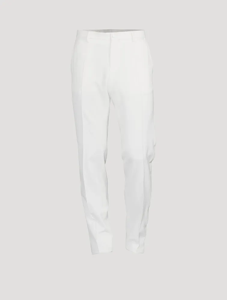 Wool And Silk Stretch Tuxedo Pants
