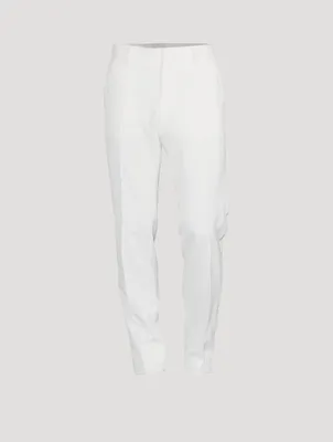 Wool And Silk Stretch Tuxedo Pants
