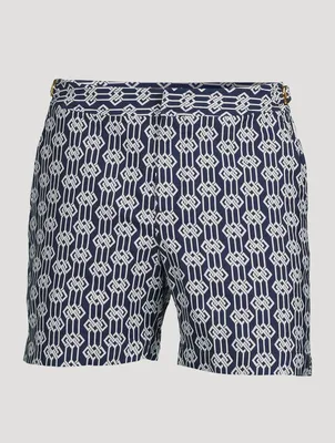 Bulldog X Jacquard Waypoint Mid-Length Swim Shorts