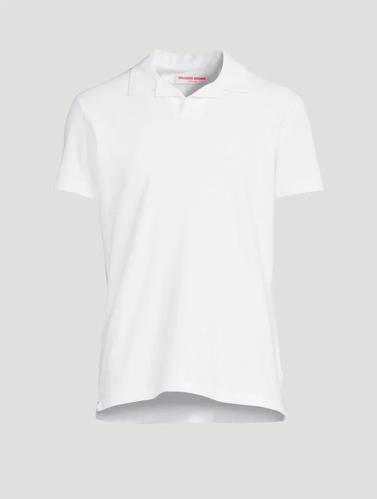 Felix Textured Cotton Polo Shirt With Resort Collar