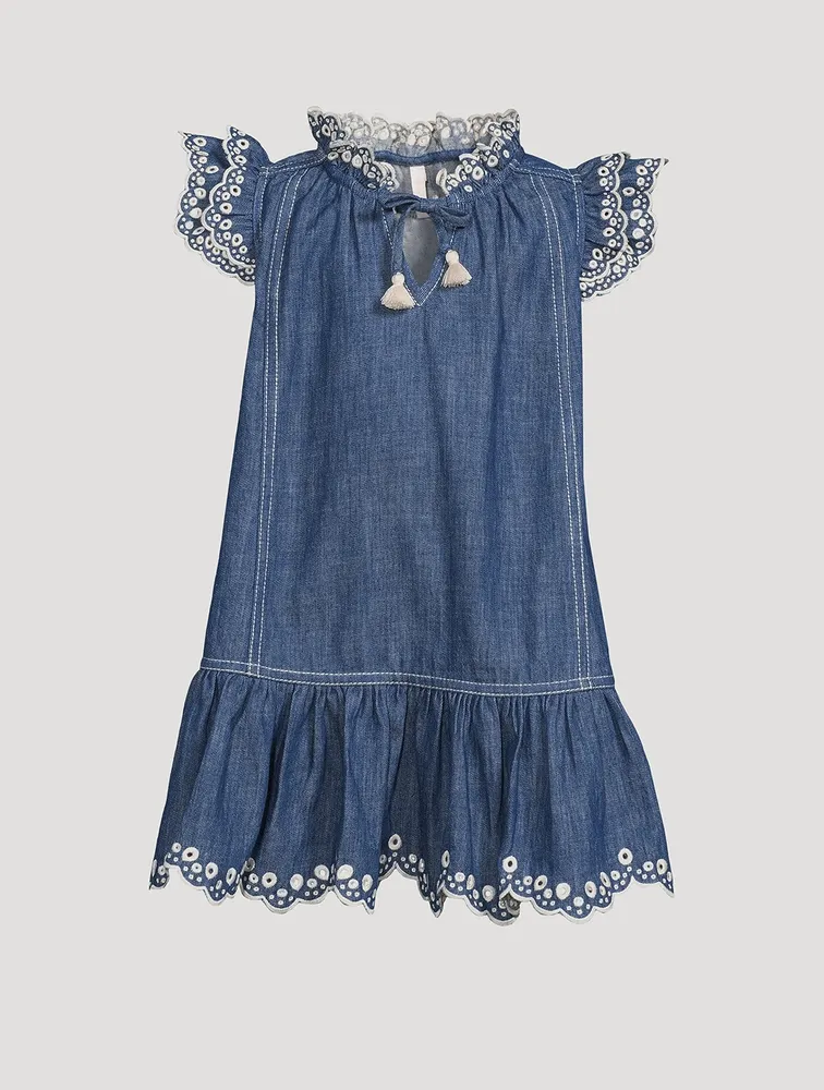 Tiggy Scallop Denim Dress