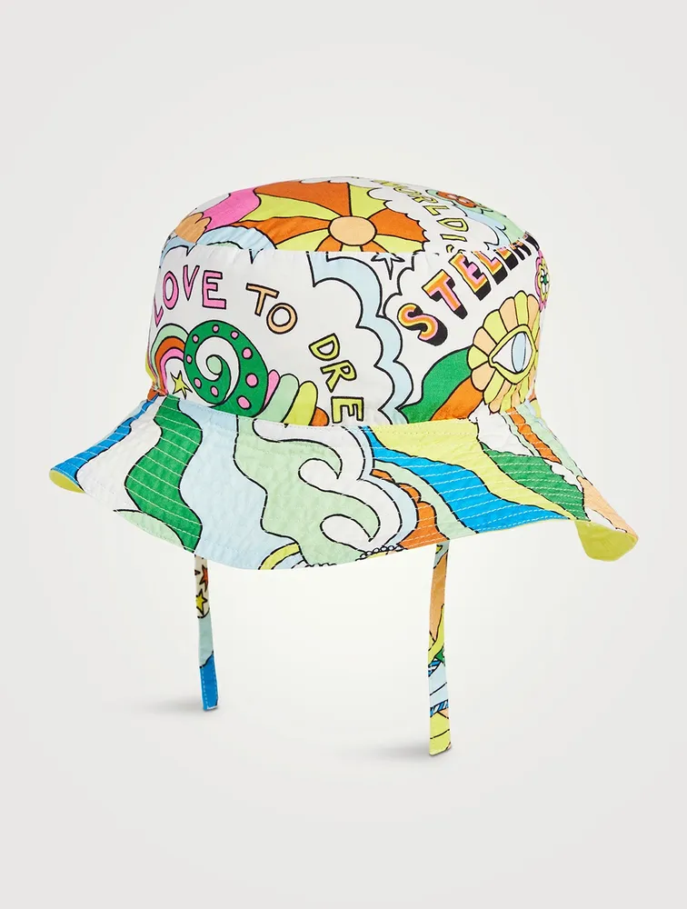 Cotton Bucket Hat Love to Dream Print