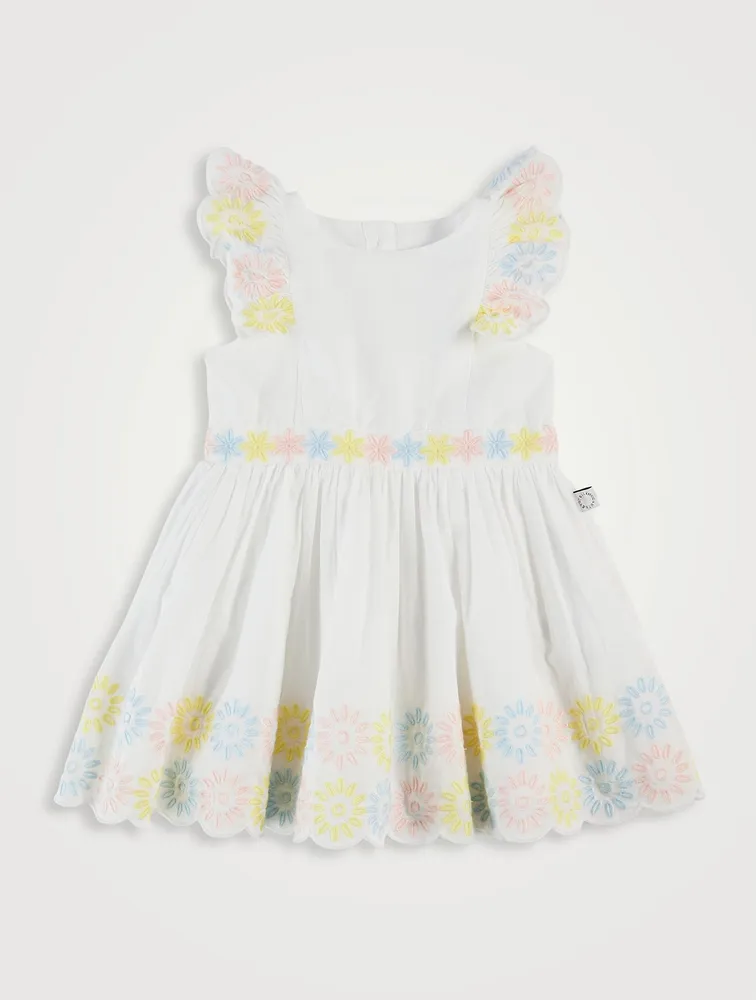 Flower Crochet Cotton Dress