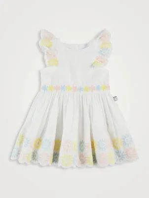 Flower Crochet Cotton Dress