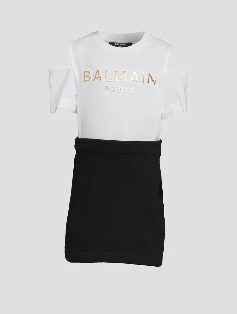 Kids Cotton Cold-Shoulder Dress