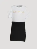 Kids Cotton Cold-Shoulder Dress